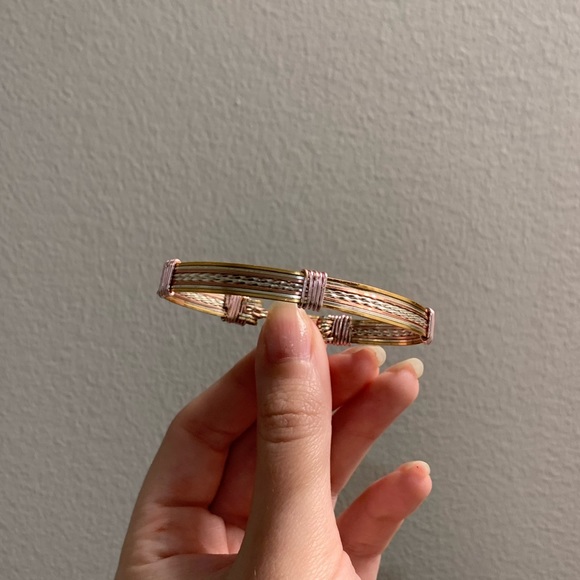 Handmade Rose Gold Bangle - Picture 1 of 3